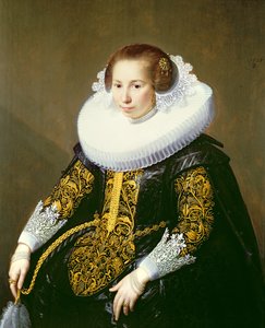 Portrett av fru van Voorst (en av et par: 132049), 1628